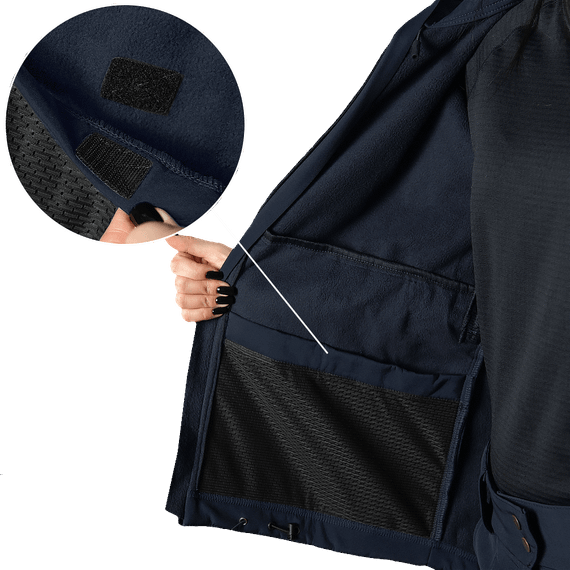 Жіноча куртка Stalker SoftShell Темно-синя (7443), XL | Зображення 7
