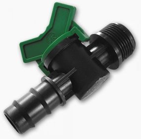 Мінікран лінійний Bradas штуцер для трубки 16 мм різьба зовнішня 1/2" 25 шт