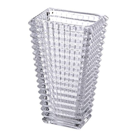 Прямоугольная декоративная ваза для цветов из стекла, 17 см HP-1721