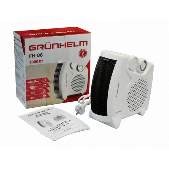 Тепловентилятор спіральний Grunhelm FH-06 2000 Вт | Зображення 3
