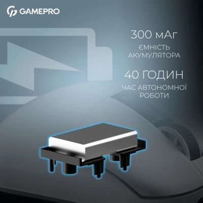 Мышка GamePro Asgard Thor Wireless/Bluetooth/USB White (GM023W) | Зображення 2