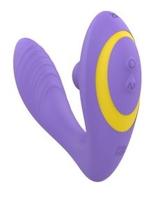 Вакуумний вібратор Romp Reverb Lilac, вагінально-кліторальний Sex Aura