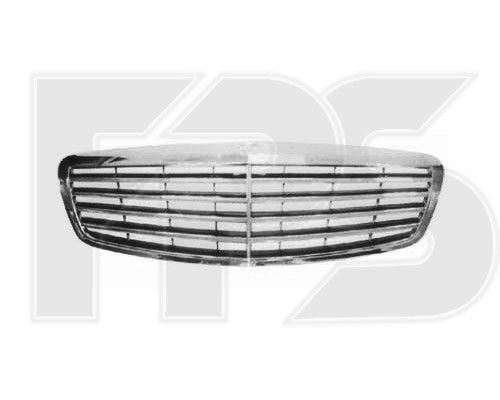 Решетка радиатора Mercedes-Benz S-class W221 '06-12 хром (FPS) 2218800083