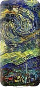 Чехол на Xiaomi Poco M4 Pro Винсент Ван Гог. Звёздная ночь из силикона FCh_033686