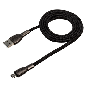 Кабель USB MicroUSB WALKER C910 3,1А 1м чорний