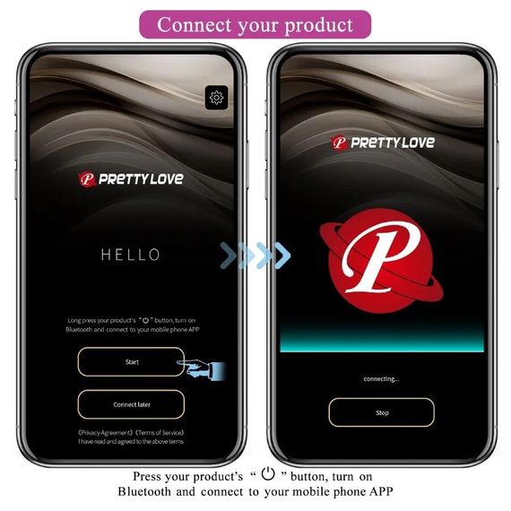 Виброяйцо с управлением с приложения PRETTY LOVE Leviathan, фиолетовый, 3.2 х 21.4 см sexstyle | Зображення 8