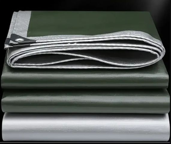 Тент тарпауліновий Shadow з металевими люверсами 150 г/м² 8 х 10 м сірий (TESH00015) | Зображення 5