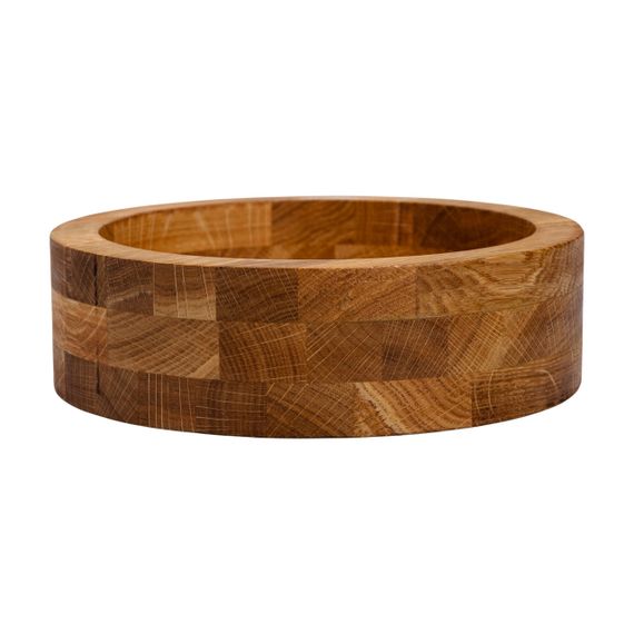 Дерев'яна миска для подачі 25 см глибока з дуба B2W250206 | Зображення 1