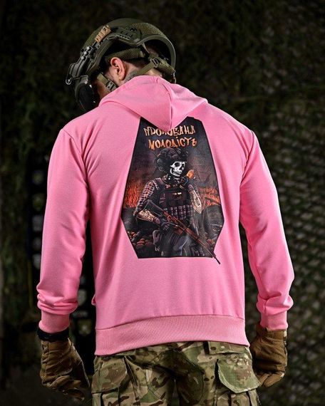 Тактическая худи MAKLIN молодость розовая ДЛ7044