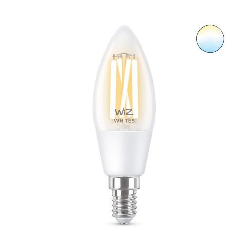 Лампа розумна WiZ  E14, 4.9W, 40W, 470Lm, C35, 2700-6500, філаментна, Wi-Fi (929003017601) | Зображення 1