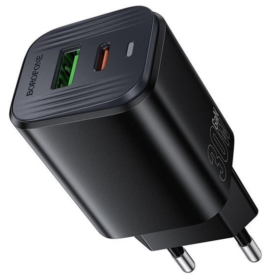 МЗП Borofone BAS85A Star PD30W+QC3.0 (1USB-A/1C) Black | Зображення 3