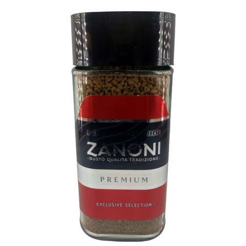 Кава розчинна гранульована Zanoni Premium 200 г, Польща, у скляній банці, сублімована