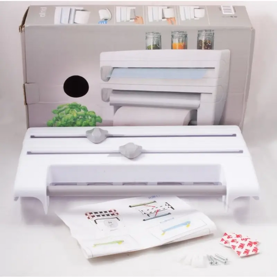 Кухонний органайзер 4в1 Triple Paper Dispenser для паперових рушників, харчової плівки та фольги | Зображення 7