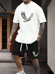 Комплект футболка та шорти ДТФ (оверсайз)