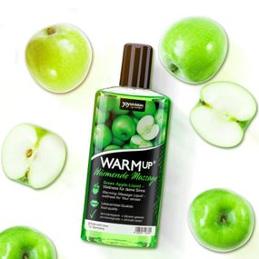 Їстівна масажна олія з розігріваючим ефектом WARMup Green Apple 150 мл Sex Aura