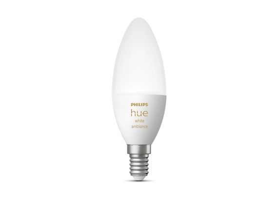 Лампа Philips Hue розумна E14, 5.2W(40Вт), 2200K-6500K, Tunable white, ZigBee, Bluetooth, димування (929002294403) | Зображення 3