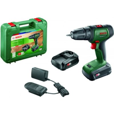 Шуруповерт Bosch UniversalDrill 18V, 2x1.5Ач, 40Нм, 440/1450 об/мин, ЗУ, 1.2кг, кейс (0.603.9D4.002) | Зображення 5