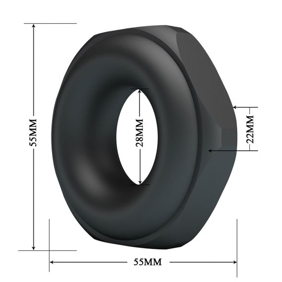 Ерекційне кільце Crazy Bull №14 - Jarvius super soft silicone, BI-210358 Sex Aura | Зображення 5