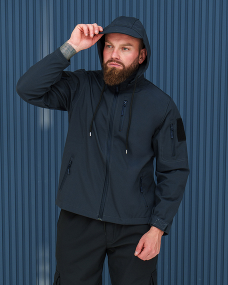 Куртка софтшелл спринг темно-синий S XL | Зображення 8