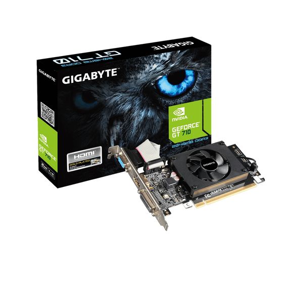 Вiдеокарта GIGABYTE GeForce GT 710 2GB DDR3 64bit HDMI-DVI-VGA low profile GV-N710D3-2GL | Зображення 4