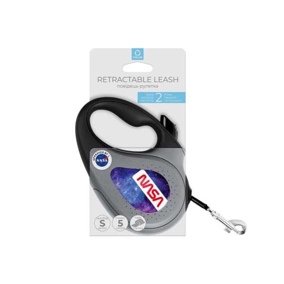 Рулетка для собак Waudog R-Leash S з малюнком "Nasa21", стрічка, 5 м | Зображення 1