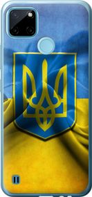 Чехол на Realme C25Y Флаг и герб Украины 1 "375u-2553-17620"