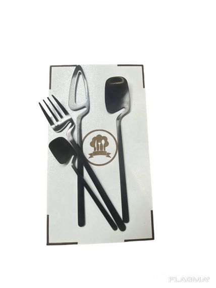 Набор столовых приборов Kitchen на 2 персоны Black | Зображення 1