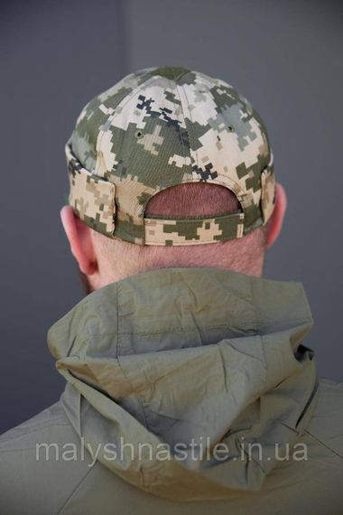 DOKER-CAP літня з сіткою (Докерка, кепка без козирка, з ліпучкою) піксель ЗСУ | Зображення 2