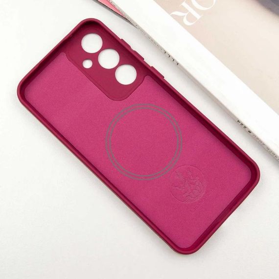 Чехол Silicone Cover Lakshmi Full Camera (AA) with MagFit для Samsung Galaxy S23 FE Красный / Rose Red | Зображення 2