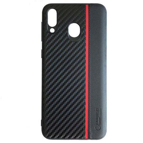 Чехол накладка Primo Cenmaso для Samsung Galaxy M20 2019 ( SM-M205 ) - Black&Red | Зображення 2