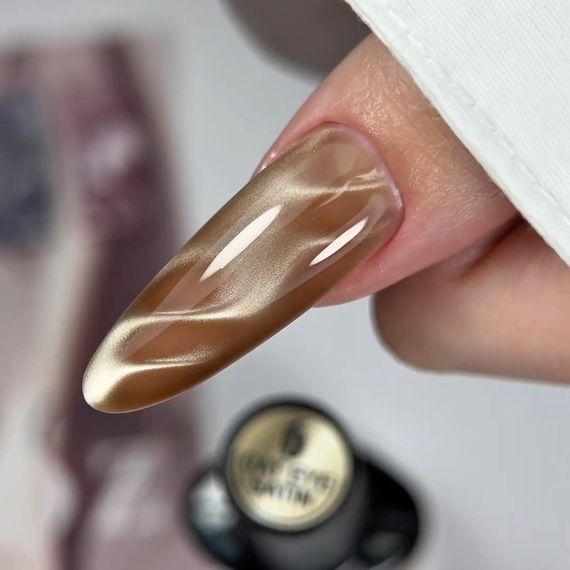 Гель-лак сатинова кішка Crooz №06 Satin Cat (теплий золотистий) 8мл