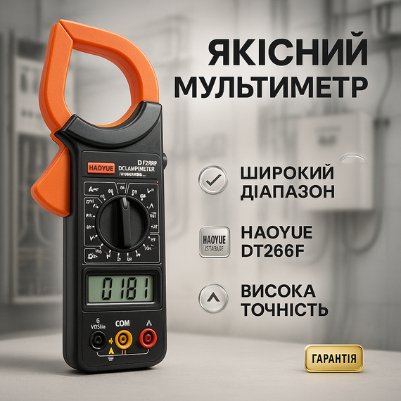 Вольтметр для бытовой техники HAOYUE DT266F, Тестер проверки напряжения, Цифровой амперметр постоянного HG-32