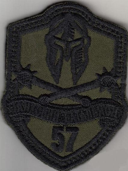 Шеврон 57 танковий батальйон (зелений)