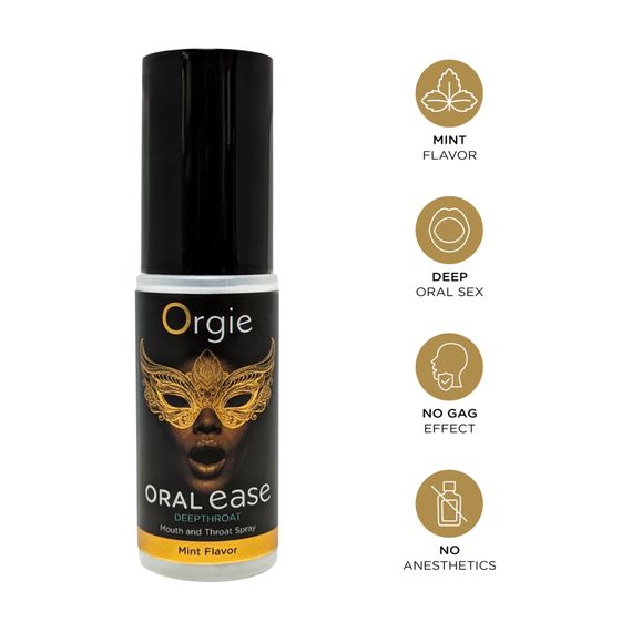 Спрей для мінету Orgie Oral Ease Deepthroat, м'ята, 15 мл | Зображення 1