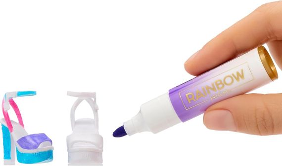 Лялька Рейнбоу Хай з аерографом, сірі очі Оригінал Rainbow High Air Brush & Create DIY Fashion Doll | Зображення 3