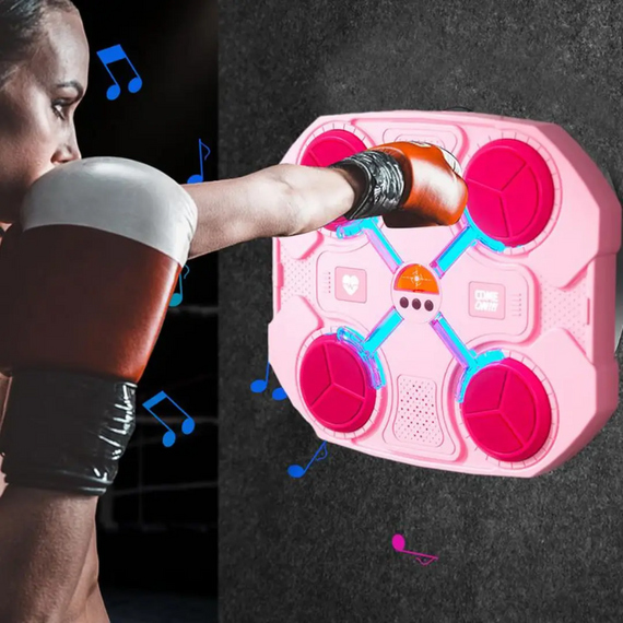 Тренувальна настінна мішень 32х28 см рожева з музикою та підсвіткою знижка | Зображення 2