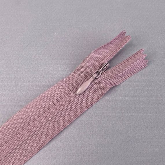 Блискавка потайна 50 см - Розовий тауп (#221)