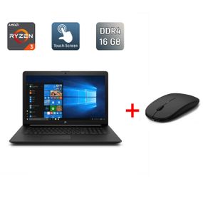 Ноутбук Б-клас HP Pavilion 17-ca0011ds / 17.3" (1600x900) TN Touch / AMD Ryzen 3 2300U (4 ядра по 2.0 - 3.4 GHz) / 16 GB DDR4 / 192 GB SSD / AMD Radeon Vega 6 / WebCamб/в + Подарунок Бездротова миша / USB