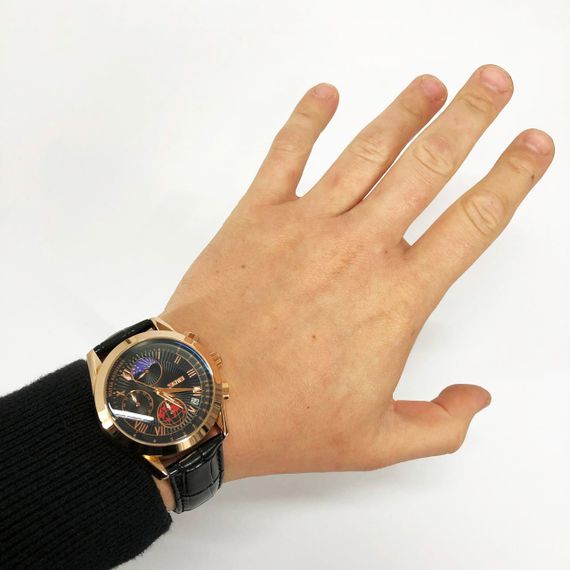 Часы наручные мужские SKMEI 9236RGBK, оригинальные мужские часы, модные мужские часы круглые | Зображення 5