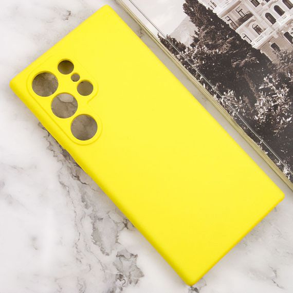 Чехол Silicone Cover Lakshmi Full Camera (AAA) для Samsung Galaxy S24 Ultra Желтый / Yellow | Зображення 1