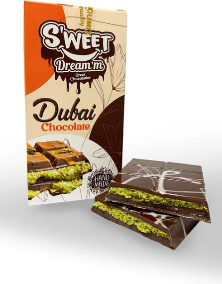 Дубайский шоколад 200г Sweet Dream с фисташковой начинкой | Зображення 1
