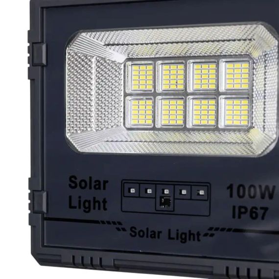 Вуличний LED ліхтар на сонячних батареях прожектор світлодіодний вуличний 120 LED 100 Вт із сонячною панеллю HP-5-60 | Зображення 5