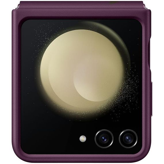Шкіряний чохол Leather Case (AAA) для Samsung Galaxy Z Flip5 Blue Purple | Зображення 2