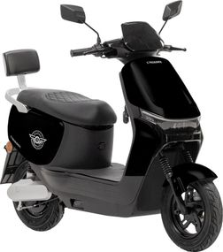 Електроскутер Crosser CR-14 (1000W/72V 24Ah) — Потужний двомісний електровелосипед скутер Кросер Чорний
