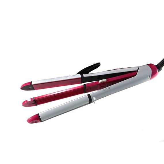 Плойка 4в1 (стайлер, утюжок, щипцы, гофре для волос) для густого и нормального типа волос Gemei GM-2921 | Зображення 8