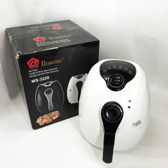 Аерогриль на пару Domotec MS-3220 1300Вт 4.5л, Фритюрниця без олії професійна, Фритюрниця професійна WY-64 | Зображення 7