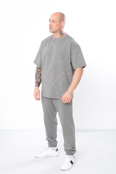 Комплект чоловічий (футболка+штани) Носи своє 46 Сірий (p-14617-166000)