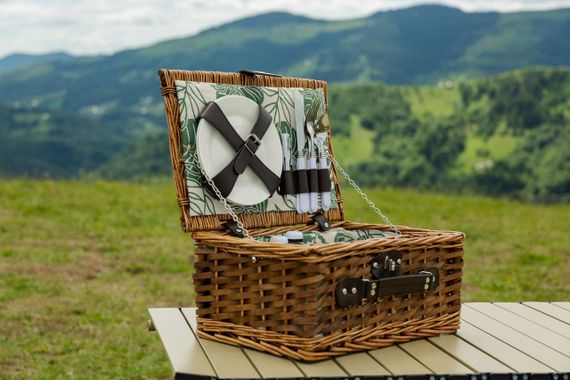 Корзина для пикника на 2 персоны 38 x 26 x 18 см LU010 | Зображення 1