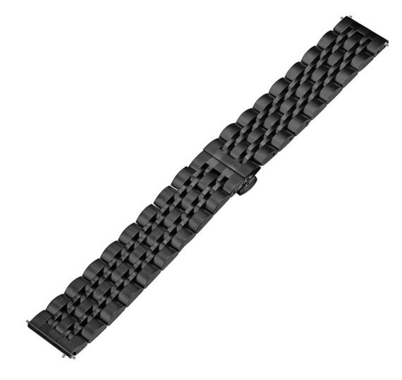 Металевий ремінець Primolux Steel Link для годинника Garmin Vivoactive 3 / Vivomove HR / Forerunner - Black | Зображення 2