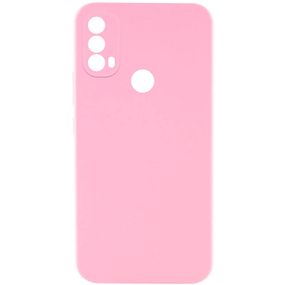 Чехол Silicone Cover Lakshmi Full Camera (AAA) для Motorola Moto E40 Розовый / Light pink